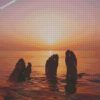 Holiday Feet Sunset diamond painting