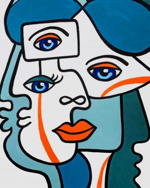 Girls Faces paint by numbers
