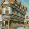 tudor house and garden diamond painting