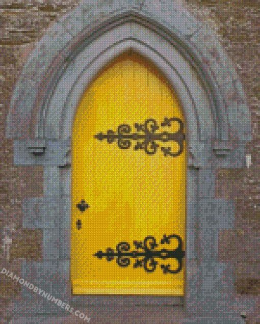 yellow door diamond painting
