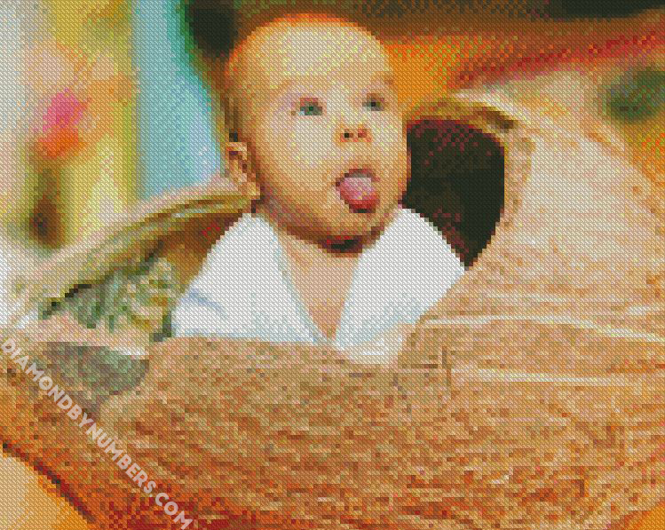 Baby In Coconut diamond painting Baby In Coconut diamond paintings