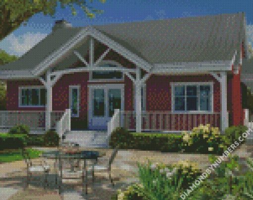 Big Brown House diamond painting