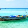 Boat In Maldives Ocean paint by numbers