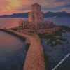 Bourtzi of Methoni fortress diamond painting