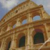 Colosseum Ancient Building Wreckage In Rome Italy diamond painting