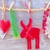 Handmade Ornaments For Christmas paint by numbers