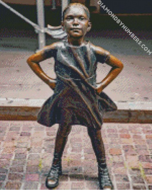 Little Girl Bronze Statue diamond paintings