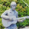 Musician With Guitar Statue diamond painting