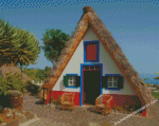 Portugal Houses Madeira Design Armchair diamond paintings