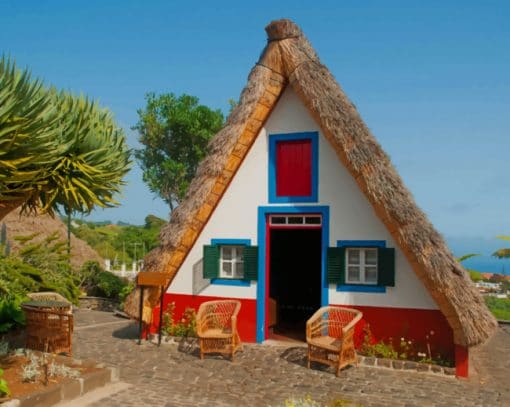Portugal House In Madeira paint by numbers