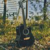 Simple Black Guitar diamond paintings