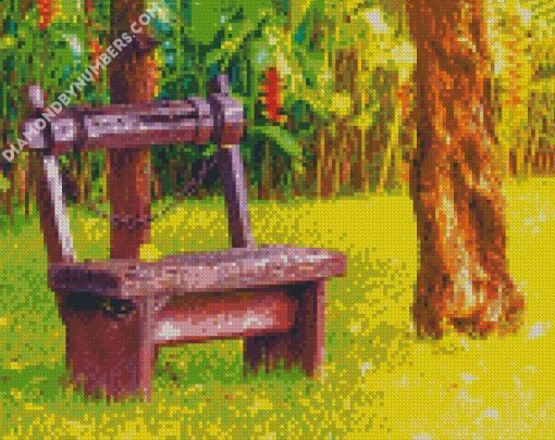 Vintage Wooden Chair diamond painting