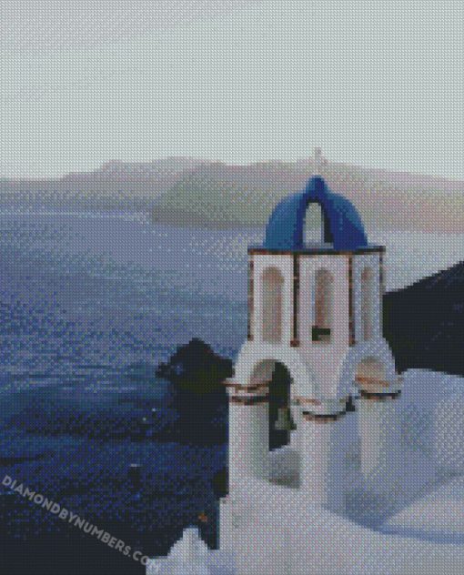 White Castle Of Greece diamond painting