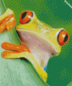 Wide Orange Frog Eyes diamond paintings
