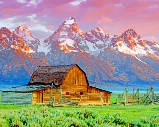 Wooden Baron In Teton Paint By Numbers