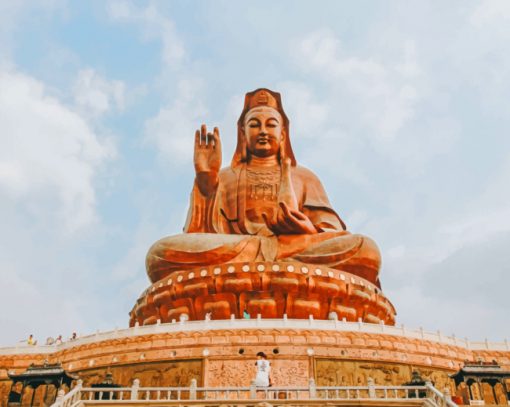 Buddha Statue In China paint by numbers