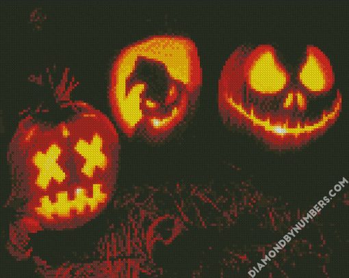 halloween pumpkin diamond painting