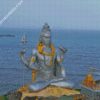 shiva Statue murudeshwar diamond painting