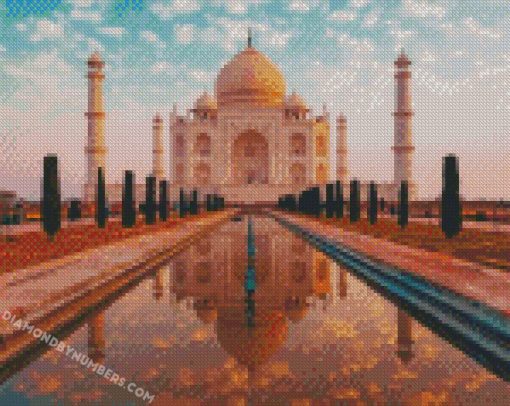 taj mahal Agra India diamond paintings