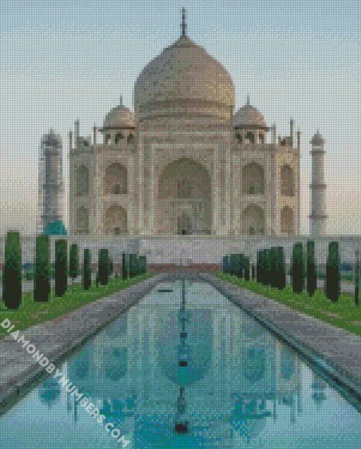 taj mahal agra diamond painting