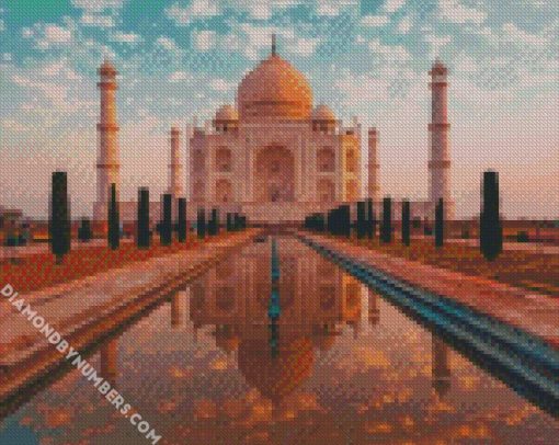 taj mahal agra india diamond painting