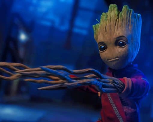 Baby Groot paint by numbers