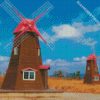 Brown Windmills diamond paintings
