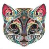 Ornamental Cat Colored paint by numbers