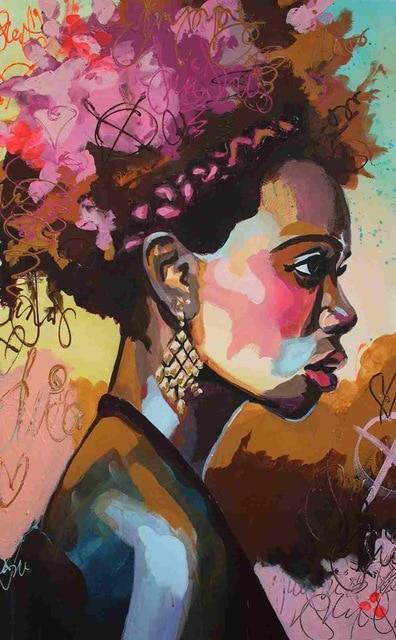 Young African Woman paint by numbers