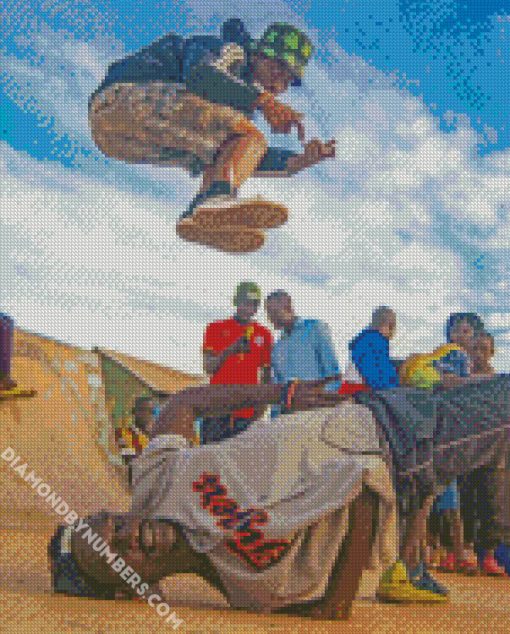 Hip Hop Dancers diamond painting