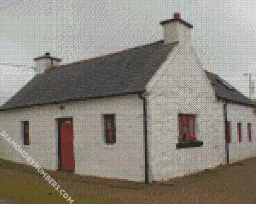 Historical Irish Cottage diamond painting