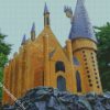 Homemade Hogwarts castle diamond painting