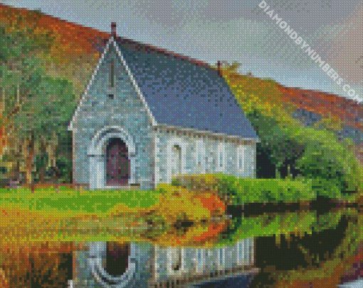 Ireland Sunset Cork Gougane Barra St Finbars Oratory diamond painting