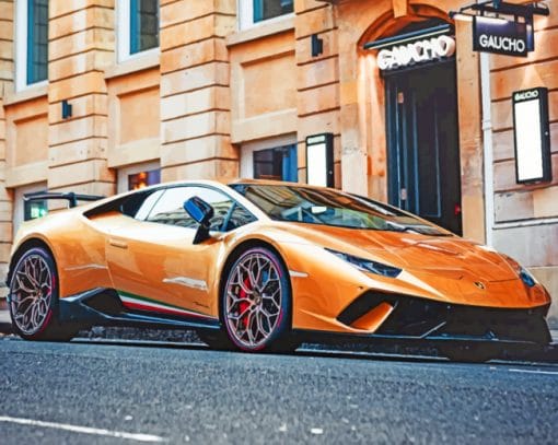 Lamborghini Huracan Performante paint by numbers