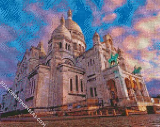 Sacre Coeur During Evening diamond painting