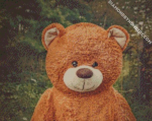 Toy Bear In Forest diamond painting