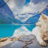 White Wolve diamond painting