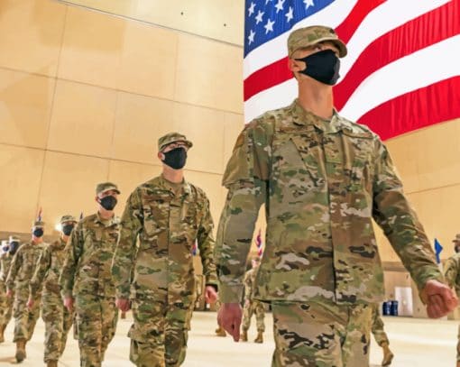 American Military Soldiers paint by numbers