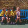 children sitting diamond painting