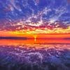 Cloudy Sunset Reflection paint by unmbers
