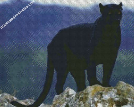 Black Panther In The Wild diamond paintings