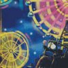 Ferris Wheel Night Scene diamond paintings