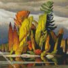 Little Island group of seven diamond paintings
