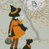 Little halloween witch diamond paintings