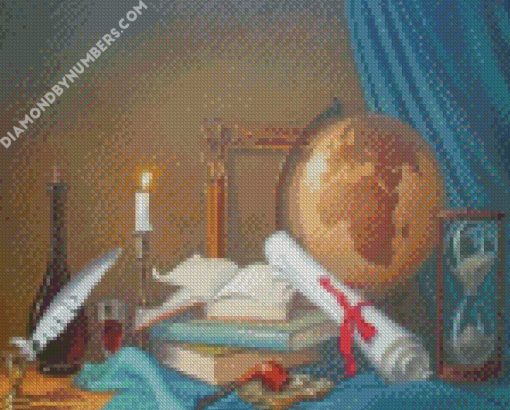 Reading vibes diamond painting