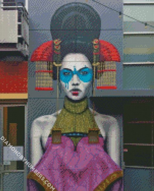 asian woman banksy diamond paintings