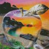 glass apple sunset diamond paintings