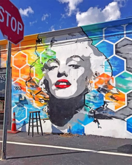 Marilyn Monroe Banksy Paint by numbers