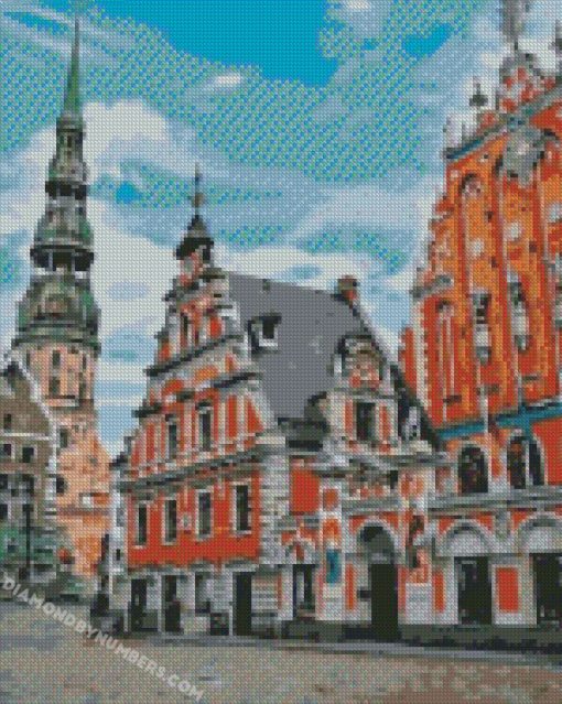 house of the blackheads in riga diamond paintings