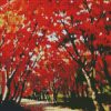 red flower tree diamond paintings
